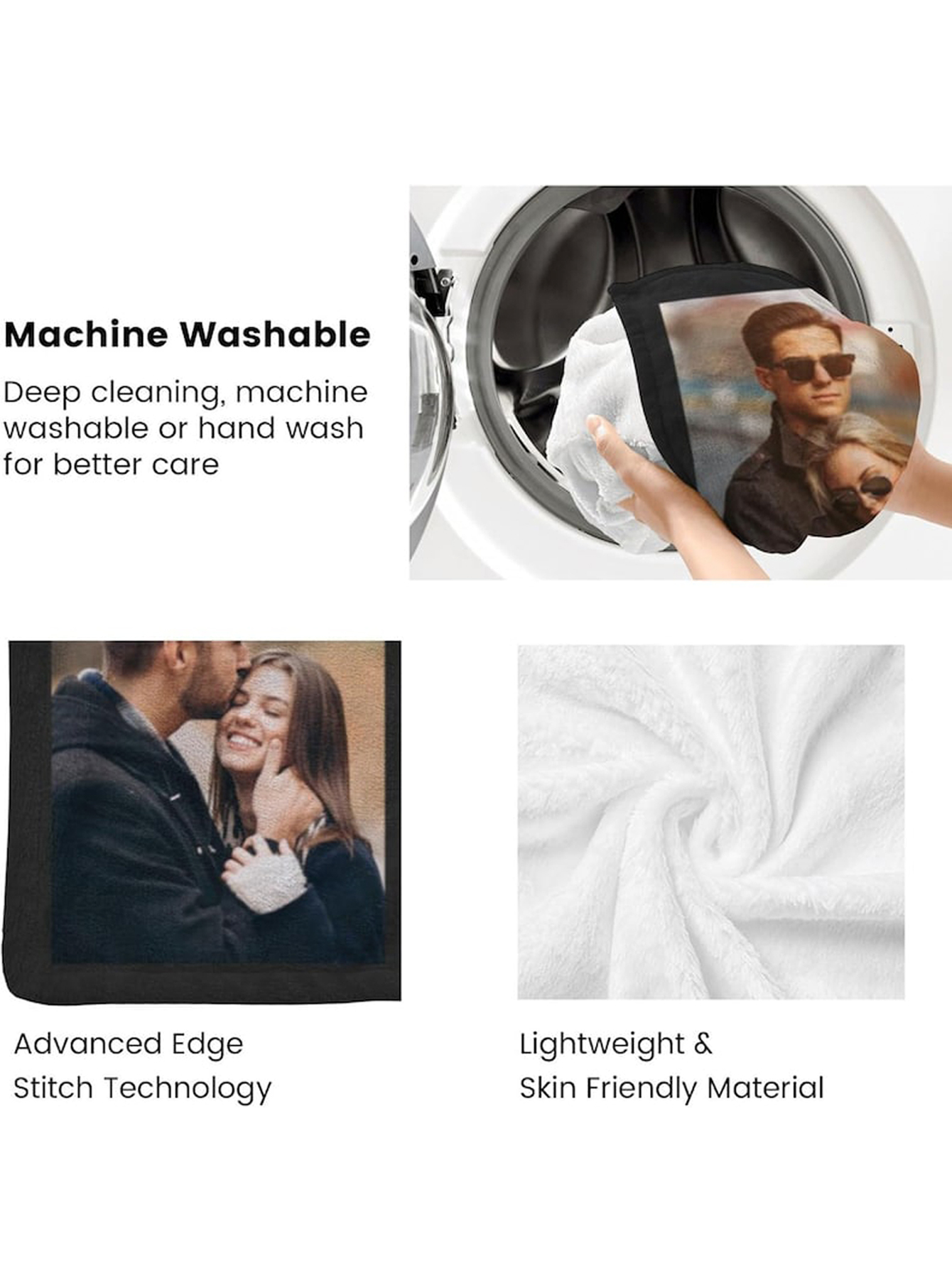 Personalized Name Photo Blanket—A Custom Gift for Baby Girls, Moms, and Dads